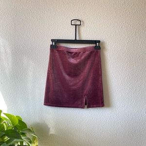 Velvet Cranberry Skirt❤️